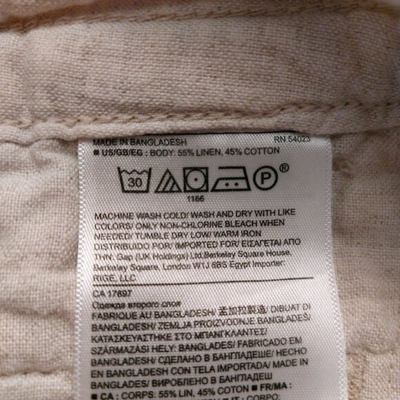 Banana Republic Linen Cotton Blend Short Shorts Mini Size 2 - Picture 5 of 5